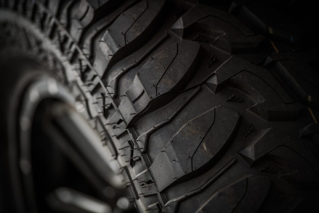 Off road tire closeup